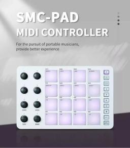 M-VAVE SMC-PAD controlador midi sem fio teclado de percussão adequado interface USB-C design portátil pequeno almofada midi - Image 2