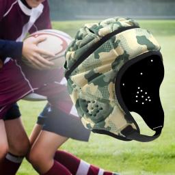 Capacete de Rugby Respirável Anti-Colisão para Crianças, Equipamento de Proteção, Chapelaria para Futebol, Crianças Jogando, Lançador, Treinamento, Juventude - Image 3