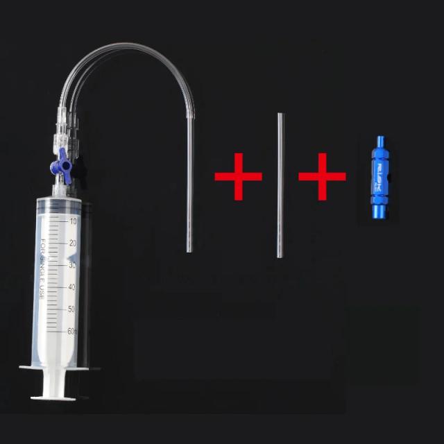 Ferramenta Injector Tubeless para Reparação de Pneus de Bicicleta MTB com Seringa e Fluido Selante