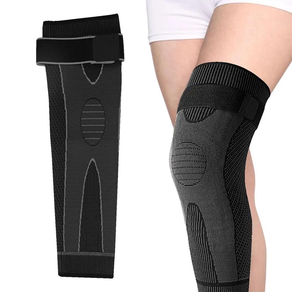 Esporte Mangas De Compressão Perna Completa Para Homens Joelheiras Protetor De Suporte Para Halterofilismo Conjunto Alívio Da Dor Lágrima Muscular - Image 1