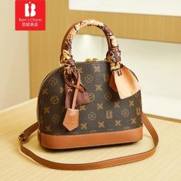CHARME DE BANI-Bolsa de Shell Clássica e Elegante Feminina, Bolsa Skew Straddle High End, Novo Designer, 2024 - Image 2