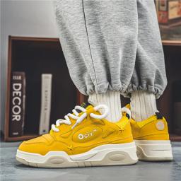 Sapatos de skate baixos para homens, tênis esportivos casuais, sapatos de plataforma, cesta de moda designer - Image 2