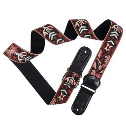 Correia ajustável com corda do bordado, estilo étnico, algodão puro, instrumento do bordado, acessórios da guitarra - Image 4