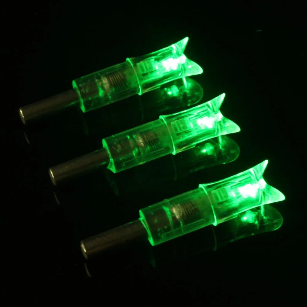 3/6/12 pçs besta seta tiro com arco iluminado nock luz led brilhante para a noite de caça esportes tiro setas caça acessórios - Image 1