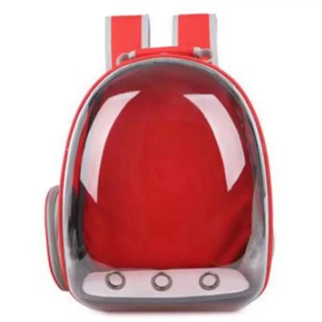 Mochila Portátil Transparente para Gatos - Cápsula Espacial Respirável para Transporte Seguro e Confortável