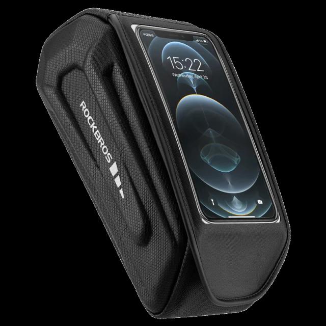 Saco de Bicicleta Rockbros 1.7L à Prova d'Água com Tela Touch para Smartphones - Acessórios de Ciclismo MTB