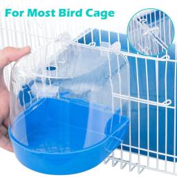 Pendurado Cube Banheira para Papagaios, Caixa de chuveiro, Gaiola Acessório para Little Bird Canary Budgerigar Lovebird Small House - Image 5