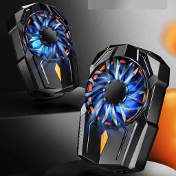 RGB Luz ABS Back Clip Ventilador refrigerado a ar, Radiador de telefone celular, PUBG Game Cooler, IOS, Android, Turbo Furacão dissipador de calor - Image 4