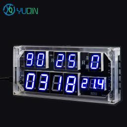 Voz Relógio Digital Eletrônico DIY Kit Grande Tela TTime Temperatura Display Calendário Perpétuo Componentes Eletrônicos - Image 1