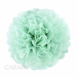 5 pçs 4 6 8 10 12 Polegada papel de tecido pom pom pompons festa de casamento papel pompom flor para decoração de casamento pompons aniversário bebê - Image 4