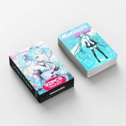 Anime japonês Lomo Card, Hatsune Miku, Mini Jogos de Cartas, Cartões Postais, Coleção Fan, Presente Toy, Ventilador, 60 Pcs, 32 Pcs, 1 Pacote, 92 Pcs - Image 3