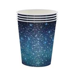 Conjunto de talheres descartáveis para festa temática de estrela galáxia, pratos de papel, copos, toalha de mesa, espaço externo, decoração de festa de feliz aniversário, crianças e adultos - Image 5