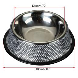 Tigela aço inoxidável para cães, tigela alimentadora água para alimentos para animais estimação com ferramenta - Image 6