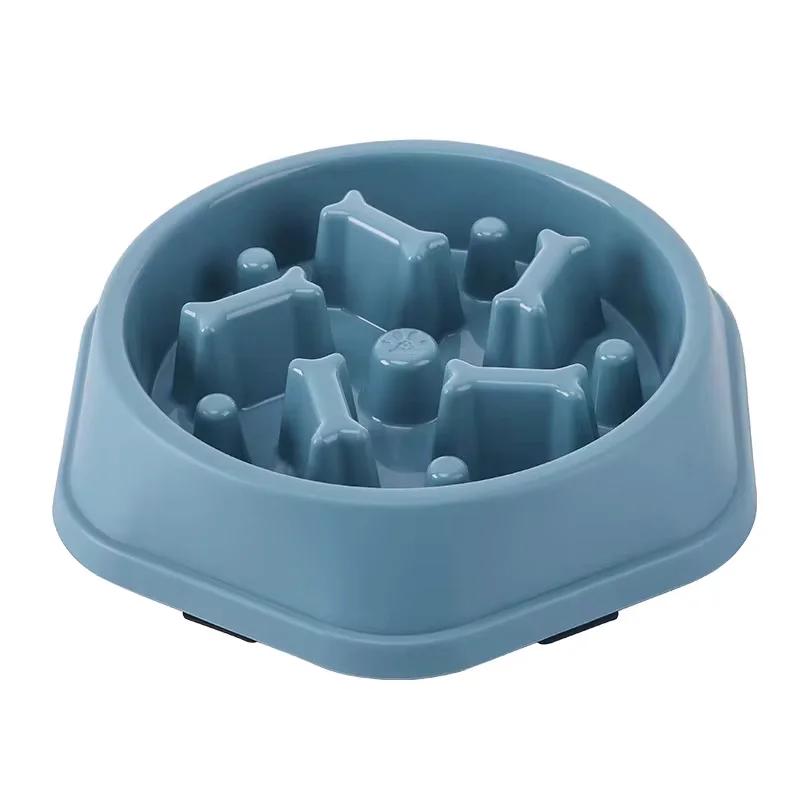 Alimentador de animal de estimação não asfixiante, Tigela antiderrapante, Grande capacidade para cão e gato, Alimentação lenta, Pet Supply, Alívio da ansiedade - Image 1