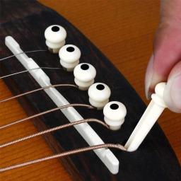 Conjunto de 6 cordas de plástico para violão, ponte, instrumentos de corda, folk, acústico, clássico, acessórios, 6 peças - Image 4