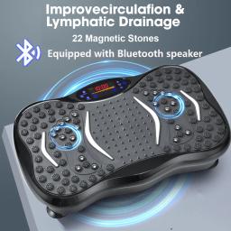 Máquina de exercício de placa vibratória de alta qualidade, capacidade de 300-400 lbs, plataforma vibratória de treino de corpo inteiro para drenagem linfática - Image 3
