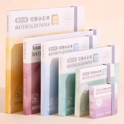 Livro de Papel Aquarela Tearable, 100% Algodão, Mini Jornal, Caderno de Desenho, Estudante de Arte, Sketchbook, Pintura, 300g - Image 1