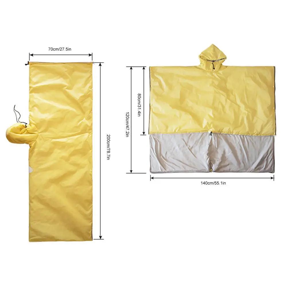 Saco de dormir leve, Poncho térmico, Manto para viagens de piquenique, Pesca ao ar livre esporte e caça - Image 1