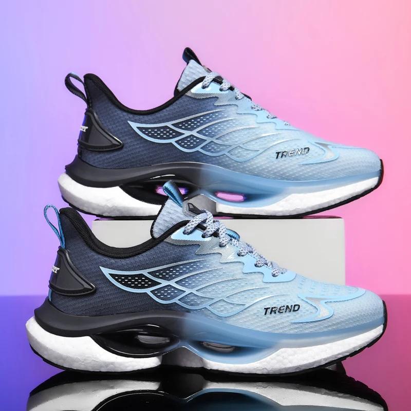 Sapatos esportivos masculinos unissex tênis de atletismo de alta qualidade tênis de corrida anti-deslizamento leve caminhada calçado de corrida 2024 novo - Image 1