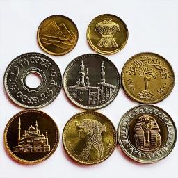 Moedas do Egito para coleção, moeda, 8 pcs - Image 1