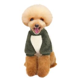 a prueba de frío, abrigos para mascotas, ropa para perros, suministros de otoño e invierno, disfraz decorativo elegante verde oscuro - Image 5