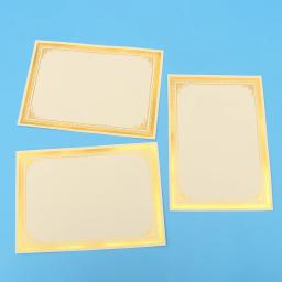 30 PCS Certificado de folha de ouro em branco comum Diploma Diploma de papel para impressão de prêmio A4 - Image 4