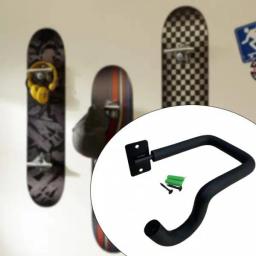 Cabide de parede para skate, ferramenta de exibição de parede para longboard, gancho de suspensão resistente de aço - Image 4