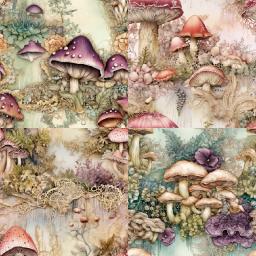Panalisa-Papel de Scrapbook Cogumelo Vintage, Scrapbooking, Modelado, Artesanato DIY, Fundo, 24 Folhas, 6 "x 6" - Image 3