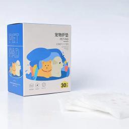 Forros de fraldas super absorventes para animais, Calcinha macia para cães fêmeas e machos, Calças sanitárias para cachorro, Booster Pads, 30pcs - Image 2