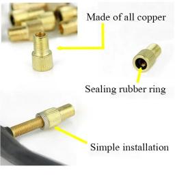Conjunto de adaptador de válvula de bicicleta, 5 peças, conversor presta para schrader para pneus de bicicleta, acessórios de válvula fv av, conector de bomba de tubo de ciclismo - Image 5
