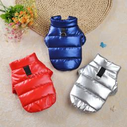 Colete acolchoado espesso para animais de estimação, roupas para cães pequenos, casaco quente para chihuahua, buldogue francês, pug, suprimentos para cães, Yorkies - Image 5