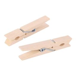Prendedores de roupa de madeira pesados, Pinos de roupa para lavanderia, Vestuário Artesanato Pictures, Bulk, 9cm, 100Pcs - Image 3