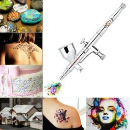 Nasedal NT-180 dupla-ação pistola 9cc gravidade feed airbrush kit conjunto para arte artesanato modelo corpo prego - Image 2