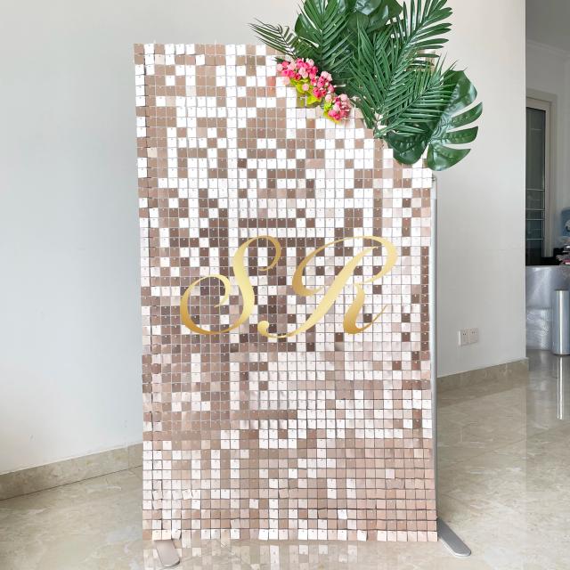 Painéis de lantejoulas coloridas e brilhantes para uma decoração deslumbrante de festas e eventos