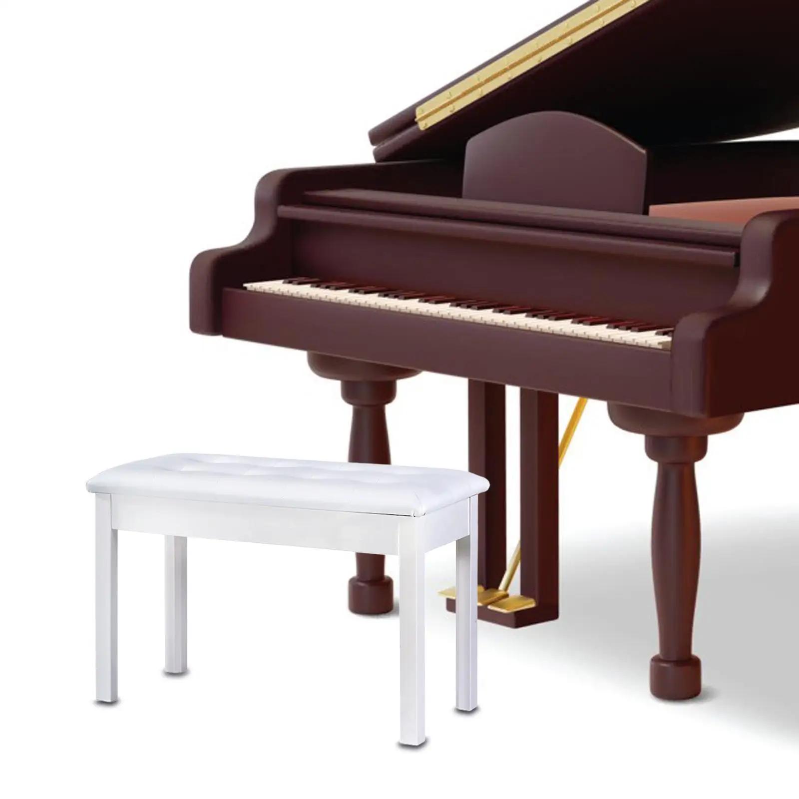 Banco de teclado acolchoado para piano eletrônico, resistente com pernas de madeira, banqueta de piano, cadeira para palco, guzheng - Image 1