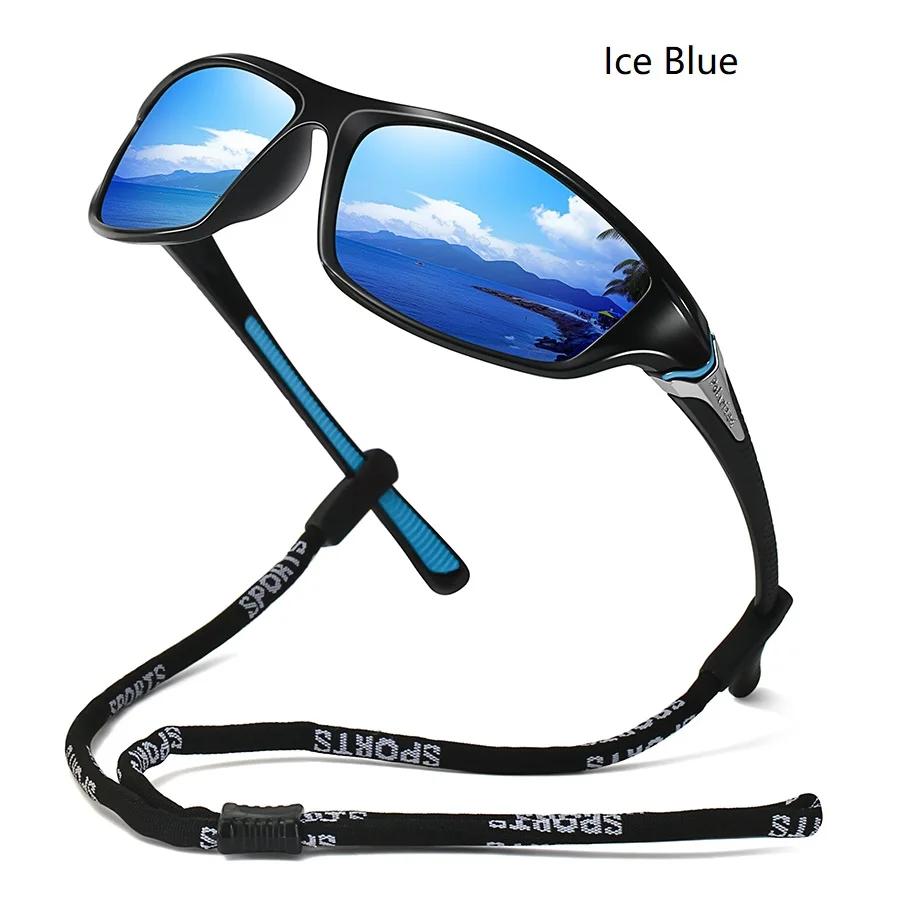 Óculos de sol polarizados com corrente de óculos para homens e mulheres, pesca, caminhadas, ciclismo, escalada, esqui, óculos de sol vintage, UV400 - Image 1