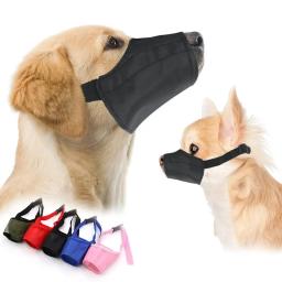 Soft Nylon Muzzles para cães pequenos, Focinho do cão com fivela de segurança, Grooming Puppy, Pare de morder, latir, mastigar - Image 1