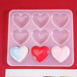 Forma Do Coração De Resina Epóxi Moldes, Molde De Fundição De Silicone, Colar Chaveiro, Pingente De Jóias Charme, Artesanato Fazendo Suprimentos - Image 4