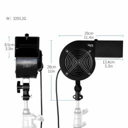 Selens-Ventilador de Fotografia, Kits De Estúdio De Fotografia, Soprador De Efeitos Especiais, Acessórios De Palco, 120W, Moda - Image 5