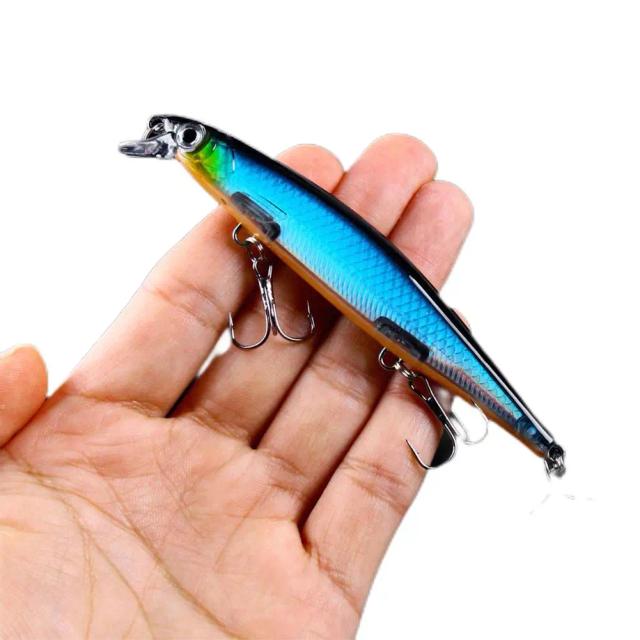 Isca Artificial Biônica Minnow de 11cm e 13g para Pesca em Água Aberta - Equipamentos de Pesca e Acessórios de Qualidade
