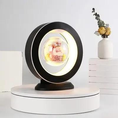 Ampulheta de Mesa com Fluxo de Água Gravitacional e Levitação Magnética