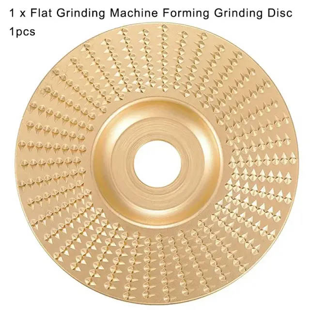 Rebolo de Carboneto de Tungstênio para Esmerilhadeira Angular - Disco de Madeira para Escultura, Disponível em 4 Tipos, Tamanhos de 5/8""