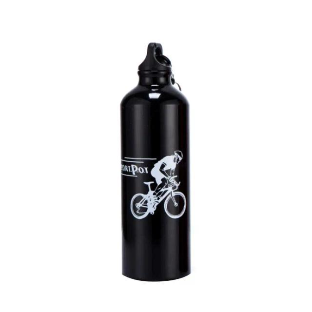 Garrafa de Água de Alumínio 750ml com Mosquetão para Ciclismo e Esportes de Montanha