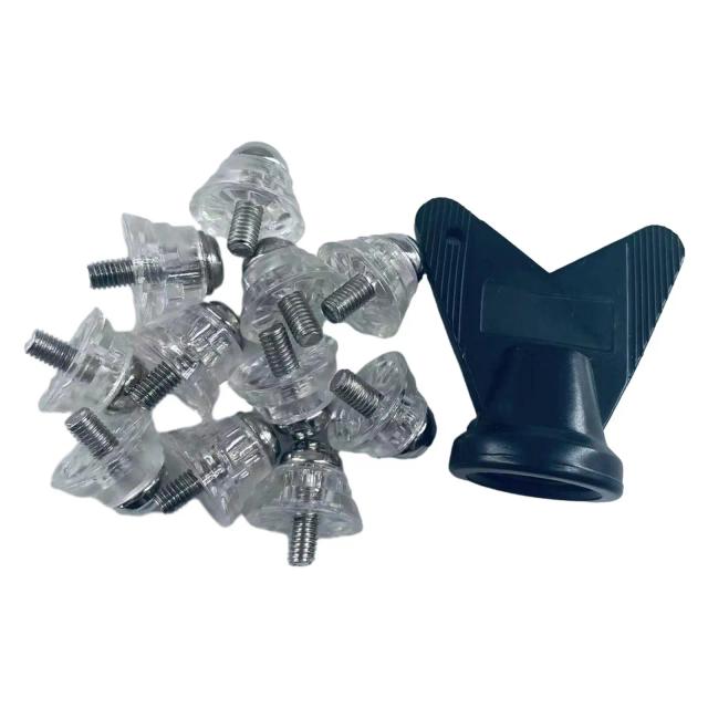 Studs de Futebol Confortáveis para Esportes Indoor e Outdoor - Sapatos com Parafuso M5 e Turf 13mm e 16mm, Pacote com 12 Peças