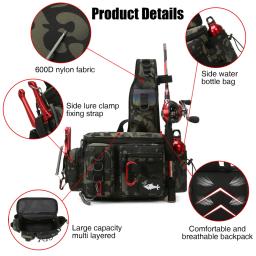 Único Ombro Pesca Combater Bag, Crossbody Sacos, cintura impermeável Pack, Peixe Iscas Engrenagem, Utilitário de armazenamento, Caixa, Drop Shipping - Image 4