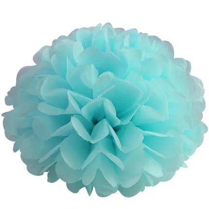 Pompom de papel de seda 20cm, 8 polegadas, bolas de flores para decoração de sala de casamento, materiais de festa de aniversário, diycraft, flor de papel - Image 1