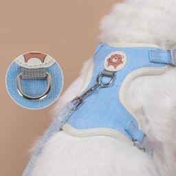 Arnês para para gatos, coleira ajustável para animais estimação, tração, coelho, gatinho, cachorro, corda - Image 3