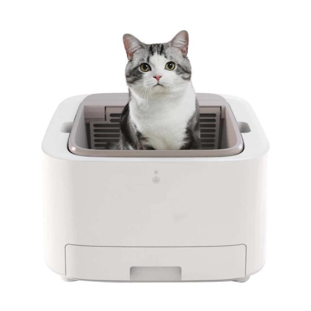 Caixa de Areia Elétrica Auto-Limpante para Gatos com Design Inovador e Uso Doméstico Inteligente