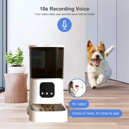 6l alimentador de gato câmera de vídeo temporização inteligente alimentador de animais de estimação para gatos cão wifi app inteligente seco autom dispensador de alimentos com gravação de voz - Image 3