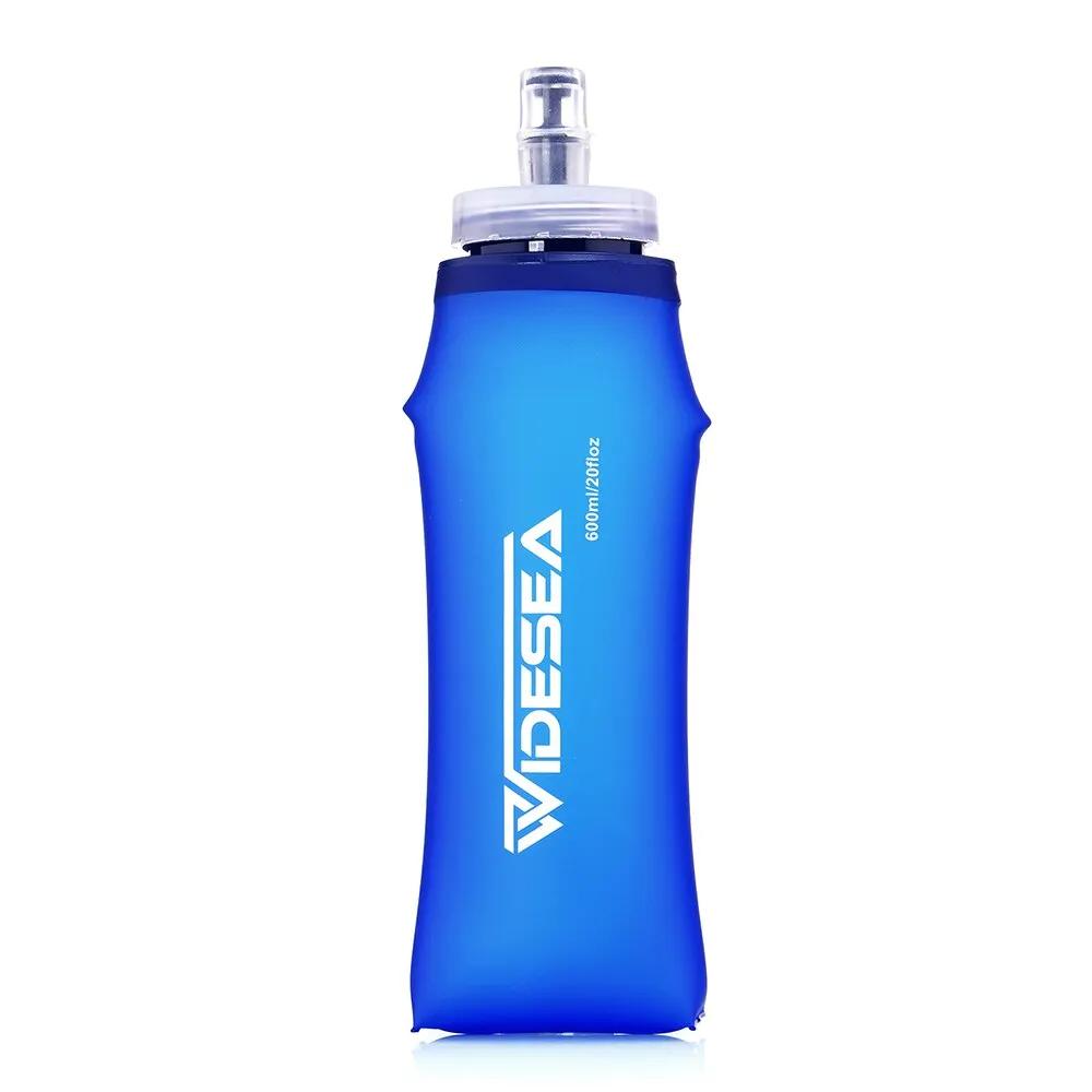 Garrafa de água macia sem BPA, garrafa esportiva para beber, pacote de hidratação para correr ao ar livre, cintura e bicicleta, 600ml - Image 1